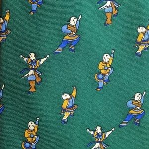 Salvatore Ferragamo Silk Japanese Warrior Neck Tie